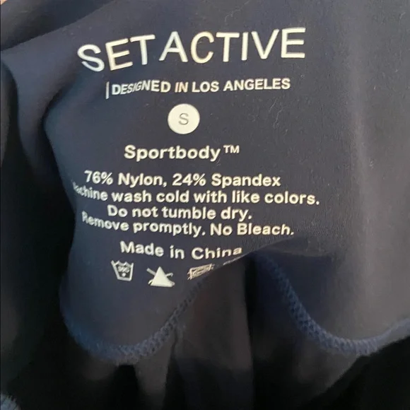 SET Active Sportbody Leggings Navy Blue Size S - Picture 4 of 4